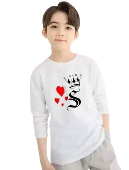 Image of Kids Boys Printed Round Neck Stylish Polyester T-Shirt