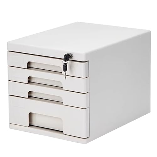 Caja de almacenamiento de escritorio con cerradura en el suelo para escritorio de oficina, estante de clasificación para una organización eficiente de documentos