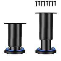 4 stuks in hoogte verstelbare bedpoten 25-42cm, steunpoot voor bedframes & lattenrooster – metalen intrekbare meubelpoten, bedframe middensteunpoten, tot 450kg, metalen steunpoten voor bedsteun, sofa
