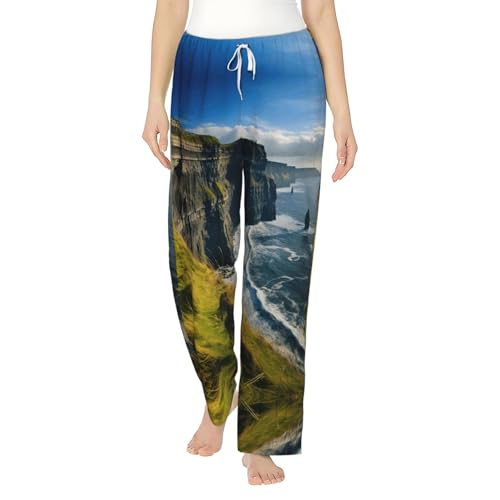 Pantalon de pyjama pour femme County Clare de style irlandais confortable et chaud pour l'hiver