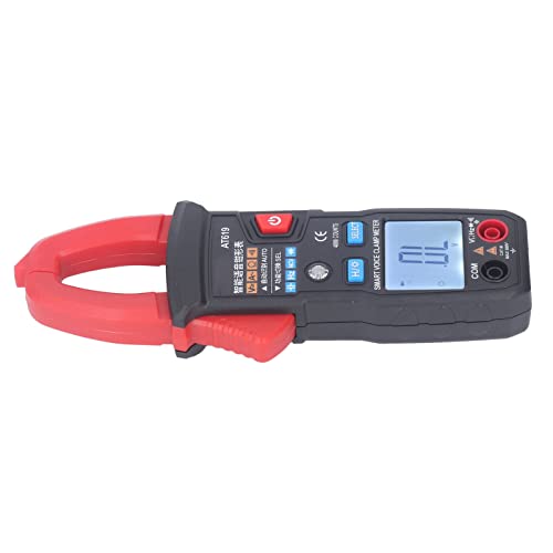 Image of Digital Clamp Meter Automatic Intelligent Voice Announcement ABS Red Multi Tester for Circuit