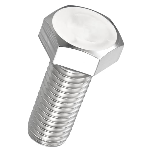 Kozelo 2Pcs Hex Head Screw Bolt-M12-1.75x30 304SS Grade A2-70