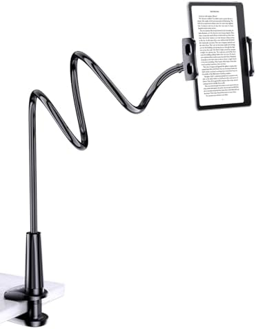 Tryone Gooseneck Kindle&Tablet Holder for Bed Hands-Free Reading ...