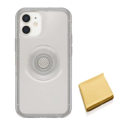 Coque iPhone 12 Mini OtterBox POP Symmetry fine et scintillante avec chiffon