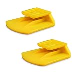 Set 2 Pezzi Supporto Telepedaggio Auto Compatibile con Dispositivo Telepass® e MooneyGo® – Clip Universale da Parabrezza o Cruscotto, Fissaggio Rimovibile e Antiscivolo - 6 Colori Disponibili (Giallo)