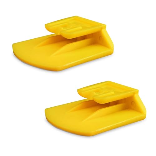 Supporto Compatibile con Dispositivo Telepass Slim, Set 2 Pezzi Compatibile con MooneyGo – Clip Adesiva per Auto, Disponibile in 6 Colori (Giallo)