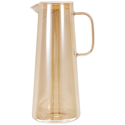 Kichvoe Cold Kettle Water Pitcher Glass Large Capacity Tea Infuser for Cool Hot Drinks Home Office Use