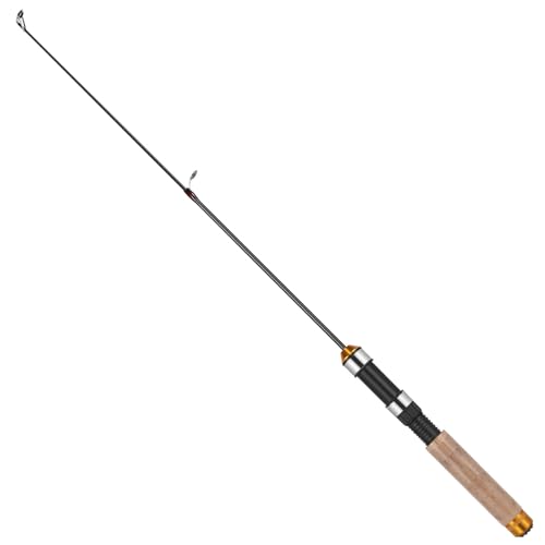 Kichvoe Portable Telescopic Fishing Rod - Ultra-Light Ice Fishing Rod - 10. 4inch Retractable to 25inch Carbon Coating Fish Tackle Tool for Man (Fishing Reel NOT Included)