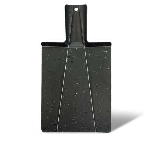 Fackelmann Tagliere Pieghevole in PP effetto granito, ideale per tagliare, affettare e preparare, foro incluso, lavabile in lavastoviglie, dimensione 38,5x21 cm