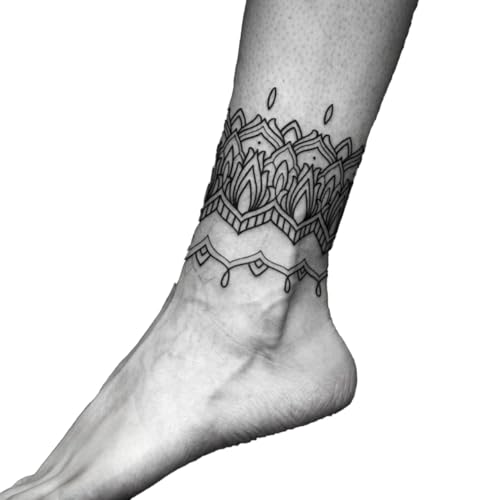 Large Temporary Tattoos Women Temporary Neck Tattoos Temporary Realistic Flower Chest Tattoo for Adults (Temporary Tattoos Sticker 57)