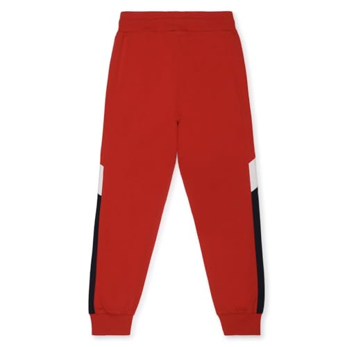 Image of Alan Jones Clothing Boys Colorblock Joggers Trackpant | Ribbed Hem & Waist | Drawstring Closure | Sizes 5-16 Years | Regular Fit