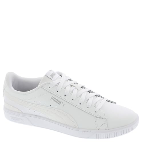 PUMA Womens Vikky V3 Leather Lace Up Sneakers Shoes Casual - White - Size 10 M