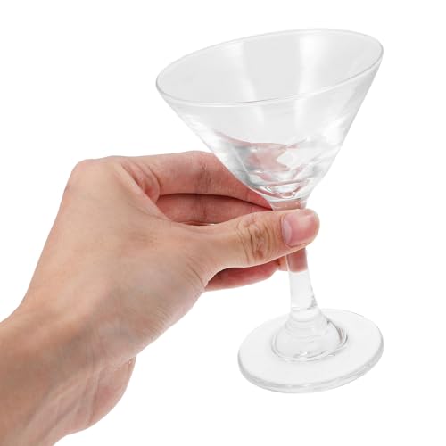 Copas de martini estables para evitar derrames en fiestas juego de 6 piezas 5