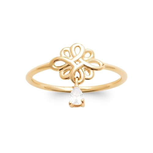 Bague en or plaqué 18 carats et zirconium : l'excellence de la bijouterie française
