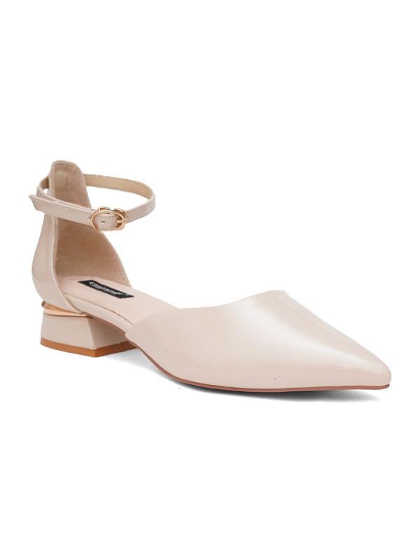 Shoes Casual Solid Pumps Block Backstrap Heel-image-13