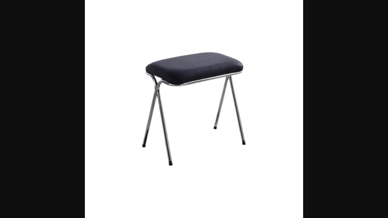 Club Bollywood®Vanity Stool Chair, Modern Padded Seat, Bedroom Makeup Accent Chair Black Microfiber Leather|Home & Garden|Furniture|Sofas, Loveseats & Chaises-image-43