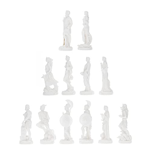 Set de 12 estatuas de los Dioses Olímpicos de Alabastro 11 cm miniatura 2