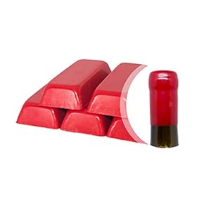 Generieke verpakking met 500 g schellak rood of zegelwas zacht voor het verzegelen van wijnflessen, bier, jenever en…
