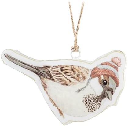 Bird in Winter Hat Ornament image 2