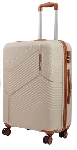 Image of Safari Carter Hard-Sided Polypropylene Suitcase 5 Years Warranty Luggage Set of 3 Trolley Bags (55 & 67 & 76 cm) (Luxury Beige)
