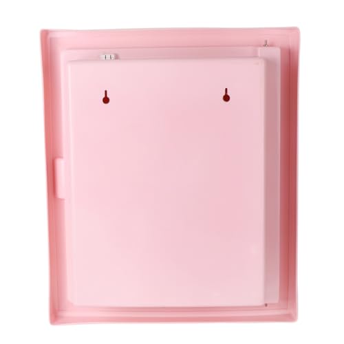 Image of CIPLA PLAST Glam Mirror Cabinet for Bathroom | Multipurpose Bathroom Shelf | Wall Mounted Shelves | Bathroom Cabinet for Storage | Shelves | (BRC-930) (Pink)