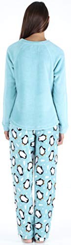 Image of PajamaMania Women's Fleece Long Sleeve Pajama PJ Set