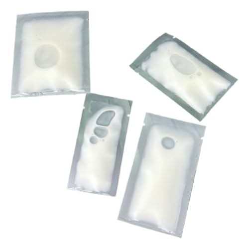 Mini bolsas transparentes – Contenedores de bolsa de viaje, bolsas pequeñas con cremallera | 100 bolsas transparentes para joyas, cuentas, tornillos, muestra de champú, almacenamiento de píldoras