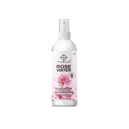 Image of 100% Pure Rose Water Prevents Blackheads, Acne & Pimple And Gives Naturally Glowing Skin 50ML (Men & Women)