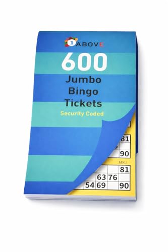 1ABOVE Bingo Tickets Stationery Multi Game Toys Kids Adult Fun Books Pages Jumbo (1), 1A-8002