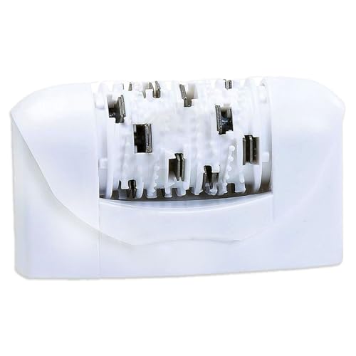 Anakel Home Epilierkopf 81465100 Kompatibel mit Braun Silkepil 1, 3 und 5, Silk-épil X'elle | Typ 5316, 5320, 5395, 5396 | weiße Farbe