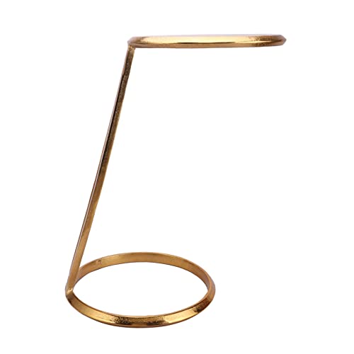 Image of Decor de Maison Brings Handcrafted Slanted Nesting Tables Large in Metal | Bed Side & Sofa Side Tables | End Table for Living Room, Bedroom, Office, Home Decor, Coffee Table (Gold, Small)