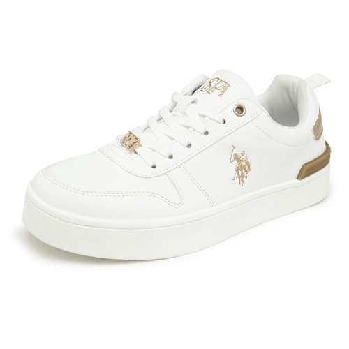 Image of U.s polo assn.Women Arya 3.0 White Casual Shoes with Comfort Insole