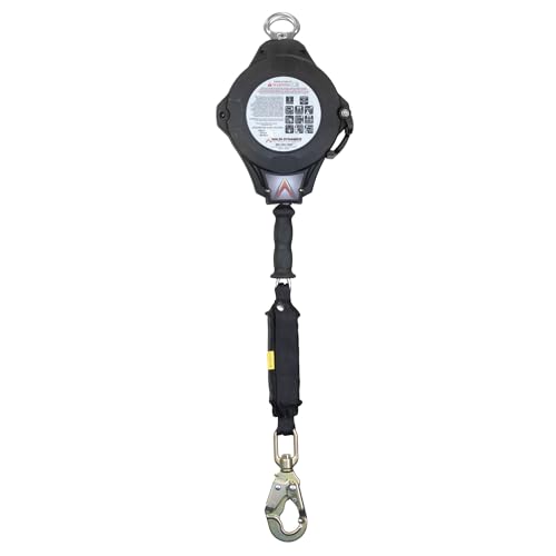Image of Malta Dynamics Edgehog Self Retracting Lifeline - 50' Leading Edge Fall Protection Yoyo Cable, Class 2 Retractable Lanyard with Quick-Action Brake, OSHA and ANSI Compliant Safety Lanyard