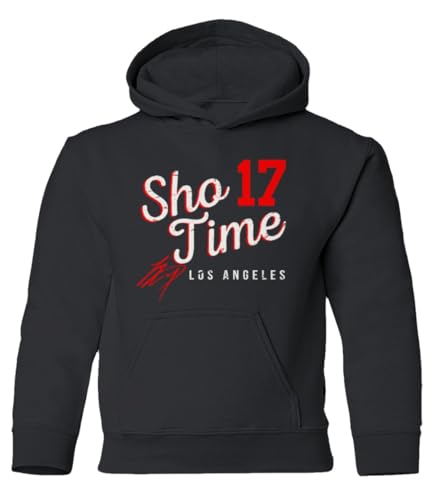 Sho Shohei 17 Baseball Pitcher Los Angeles Youth Hooded Sweatshirt