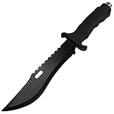 Hunting Knife Machete Bowie 13' Camping Tactical Full Tang Fixed Blade Serrated with Sheath Defender Extreme