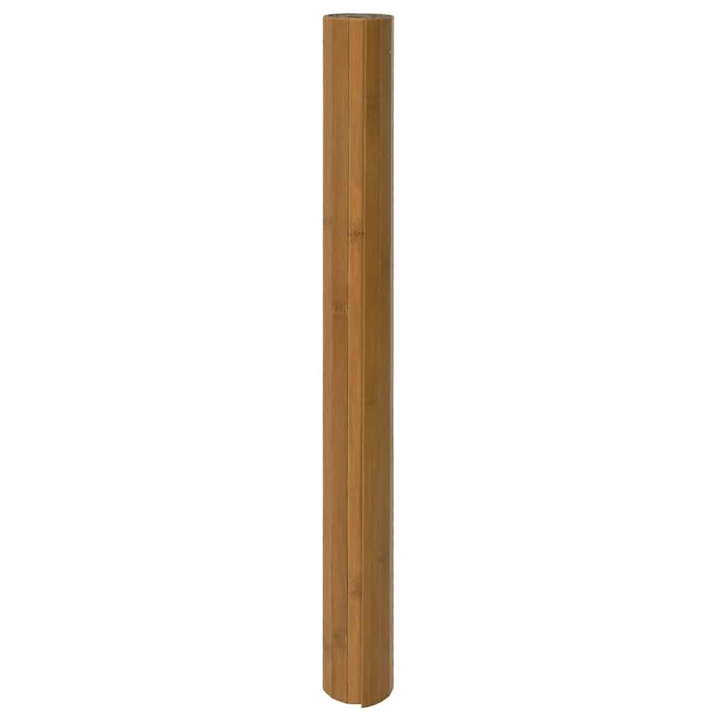 Bambusteppich 100x200 cm Braun Rechteckig
