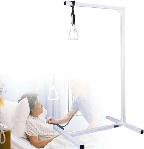 Barra de asistencia para cama de ancianos, barra de dominadas segura para una fácil salida y entrada de la cama, ideal para cuidado a largo plazo y apoyo de movilidad
