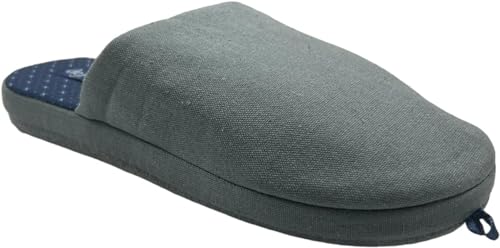 de Fonseca Pantofole Ciabatte Uomo in Cotone Basse da Camera Estive - MOD. Roma TOPE MA10 (Grigio, 43/44)