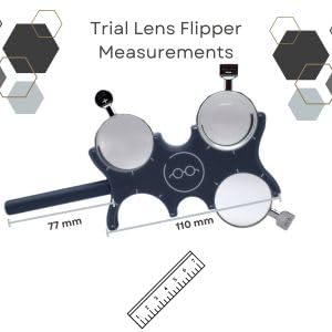 Image of Optometry 8 Slot Trial Lens Flipper Optometrist Tool for Trial Glasses Optical Ophthalmic Lens Flipper for Vision Testing & Vision Therapy Optician Tools Optometry Equipment (Black)