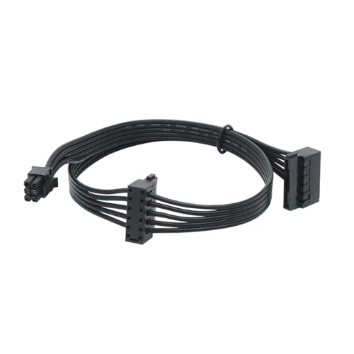 Cable de alimentación 6 Pin a 2 SATA 15 Pin