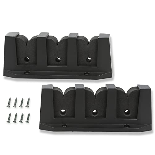 GRAND ORANGE Mounted Rod Holder Horizontal Rod Rack 3 Fishing Boat Gear Pole Storage Holder Mount Plastic