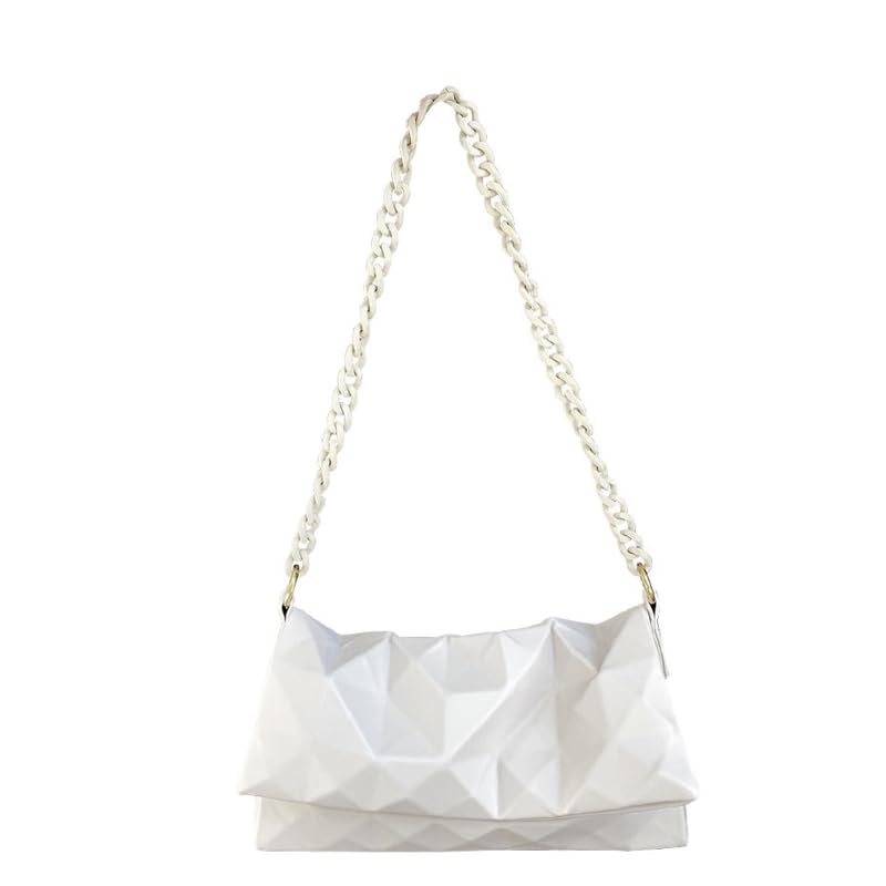 Sac hobo végétalien géométrique de taille moyenne avec bandoulière ajustable