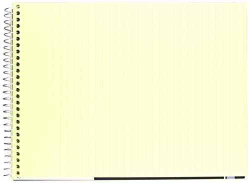 Bloc-notes à spirales grand format 70 feuilles à lignes larges ultra confort