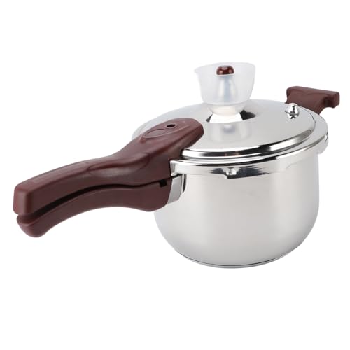 Pelería de Presión de Acero Inoxidable, Olla de Cocción a Presión de Gran Capacidad Compatible con Estufas Eléctricas de Gas para Cocinar Carne de Pescado de Pollo Vegetales (6L)