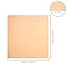2Pcs Pure Copper Sheet 12 x 12 Inch (11.8Inch) 24 Gauge/0.5mm Metal Copper Plate Film Attached Copper Plates for Crafts, Jewelry, Repair, Electrical, Industry