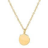 Mit dieser minimalistischen Halskette schmücken Sie minimalistische Outfits ebenso wie buntgemusterte Styles. Ein stilvolles Geschenk für alle Frauen, die Schmuck mögen.