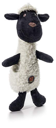 Charming Pet Scruffles Lamb Squeaky Plush Dog Toy, Large - Soft Cuddly Animal - Tough and Durable Squeaky Tug Toy