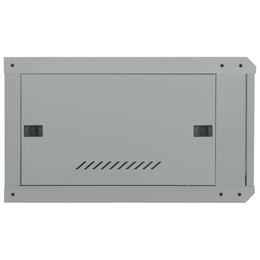 Armoire Réseau, Armoire Serveur Baie de Serveur Coffret Boit de Réseaux Mural avec Stockage Gris 60 x 60 x 35 cm Acier