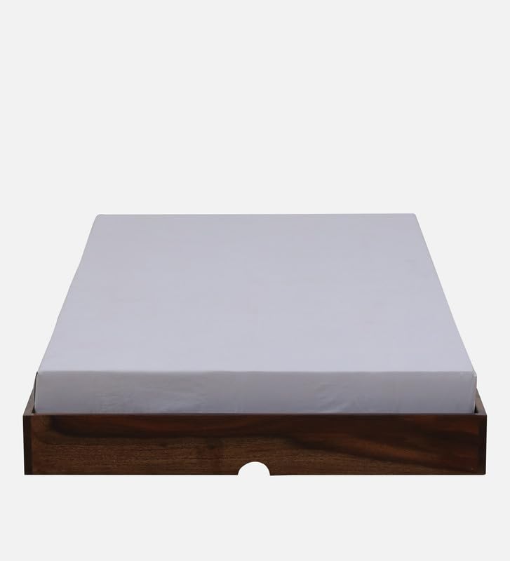 Image of Sheesham Wood Single Size Bed Without Storage | Wooden Single Bed Cot Palang Furniture for Living Room Bedroom Home and Hotel (Provincial Teak Finish)