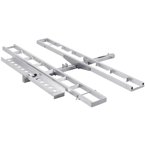 Vevor ALUMINUM MOTORCYCLE CARRIER 600 LBS Motorcycle Hitch Carrier 600 Lbs, Aluminum Dual Motorcycle Carrier Hitch Mount, With Loading Ramp, Scooter Dirt Bike Trailer Hauler thumb #9